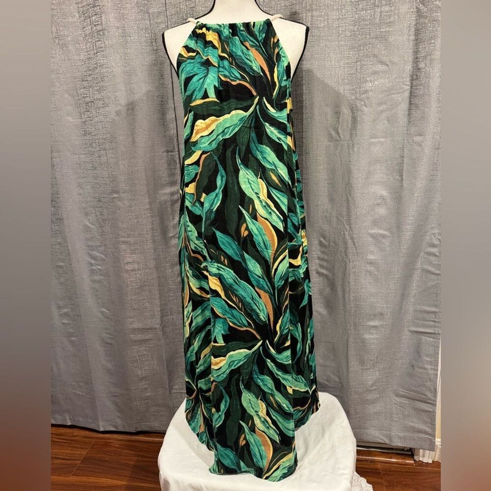 RACHEL ZOE NWT Tropical Leaf Print Maxi Dress - Size M (A017)